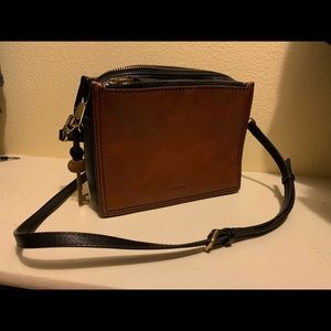 Fossil Campbell Crossbody - Brown/Black